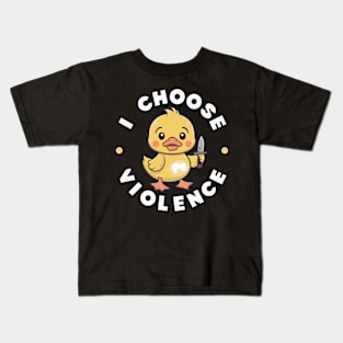 i Choose Violence Kids T-Shirt